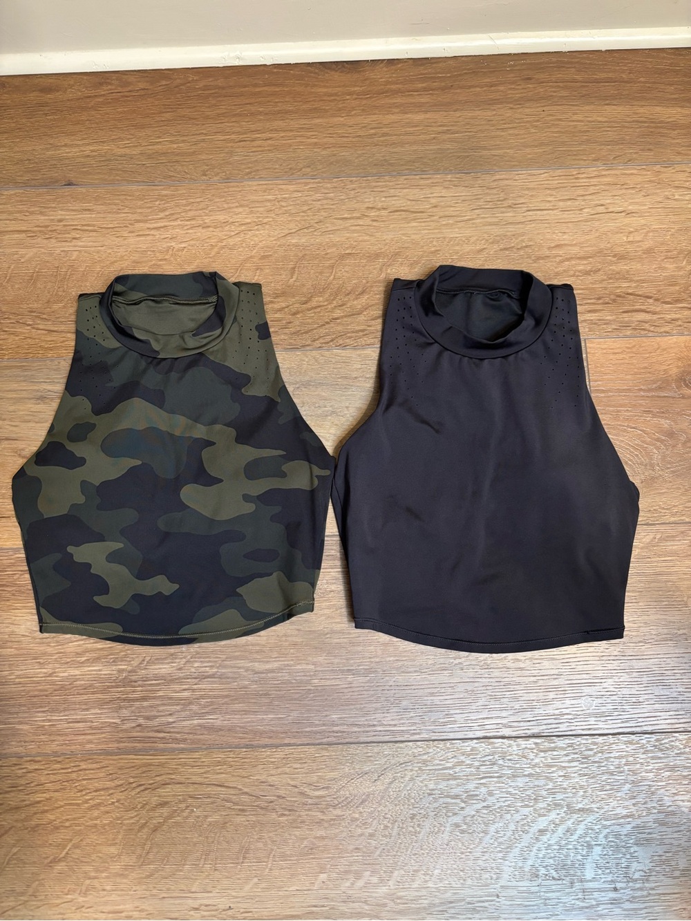 all in motion Women's Tank Tops - Camouflage Green & Black